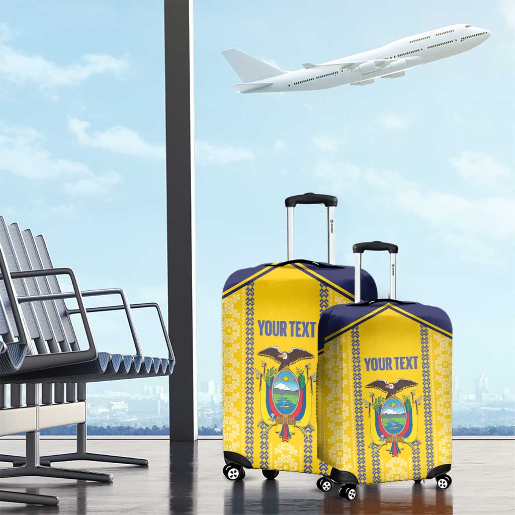 Custom Ecuador Football Luggage Cover 2025 Come On La Tricolor LT14