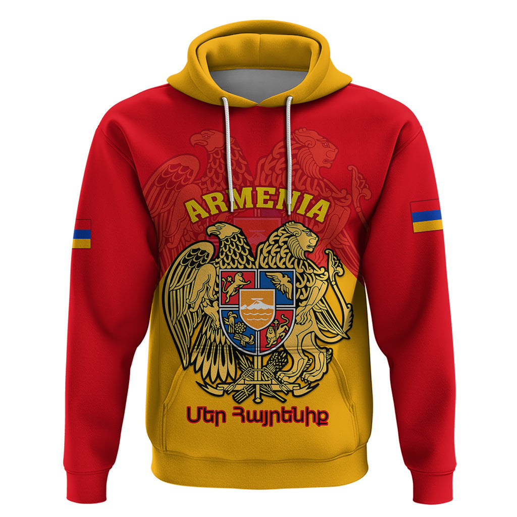 Armenia Independence Day Hoodie Armenian Coat Of Arms 32st Anniversary LT14