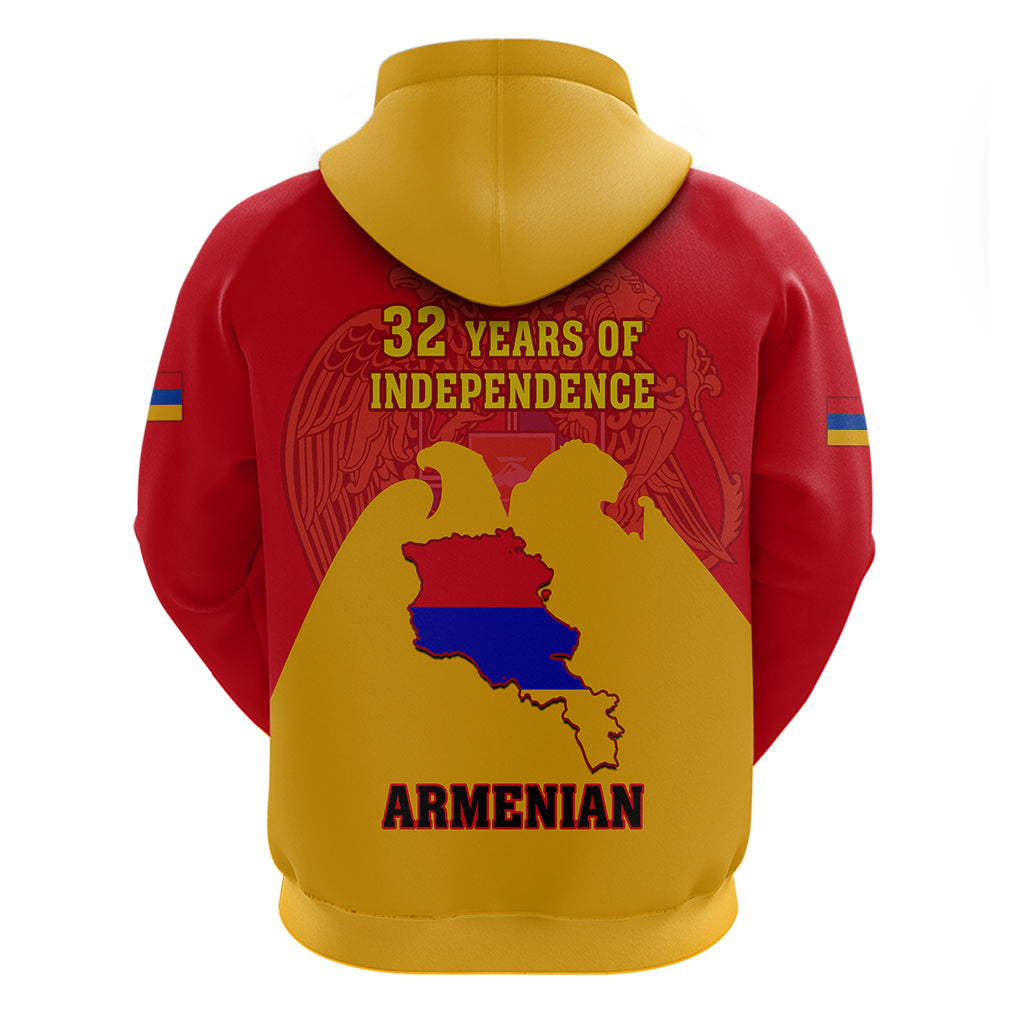 Armenia Independence Day Hoodie Armenian Coat Of Arms 32st Anniversary LT14