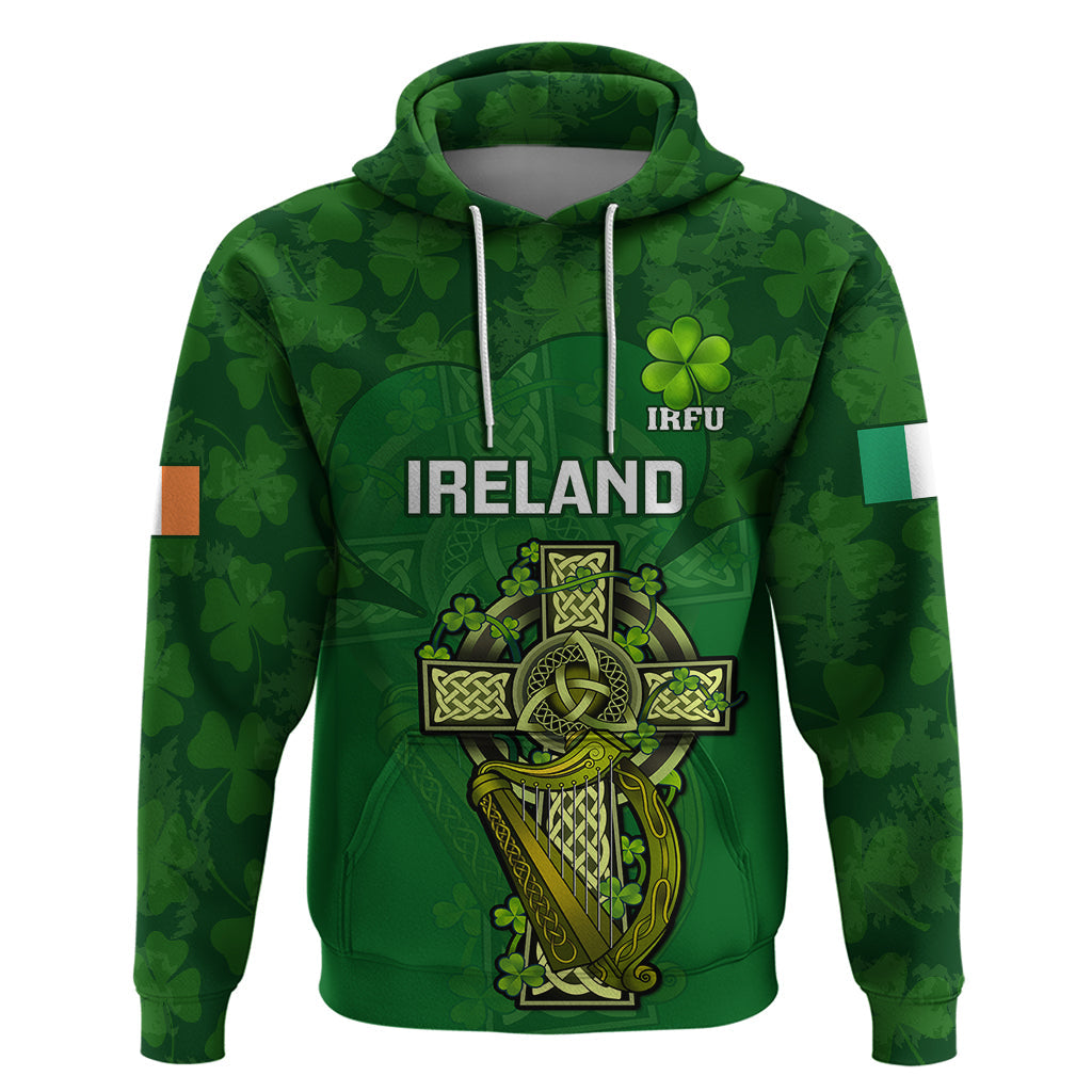 Custom Ireland Rugby Hoodie 2023 Word Cup Celtic Cross Go Champions Irish LT14