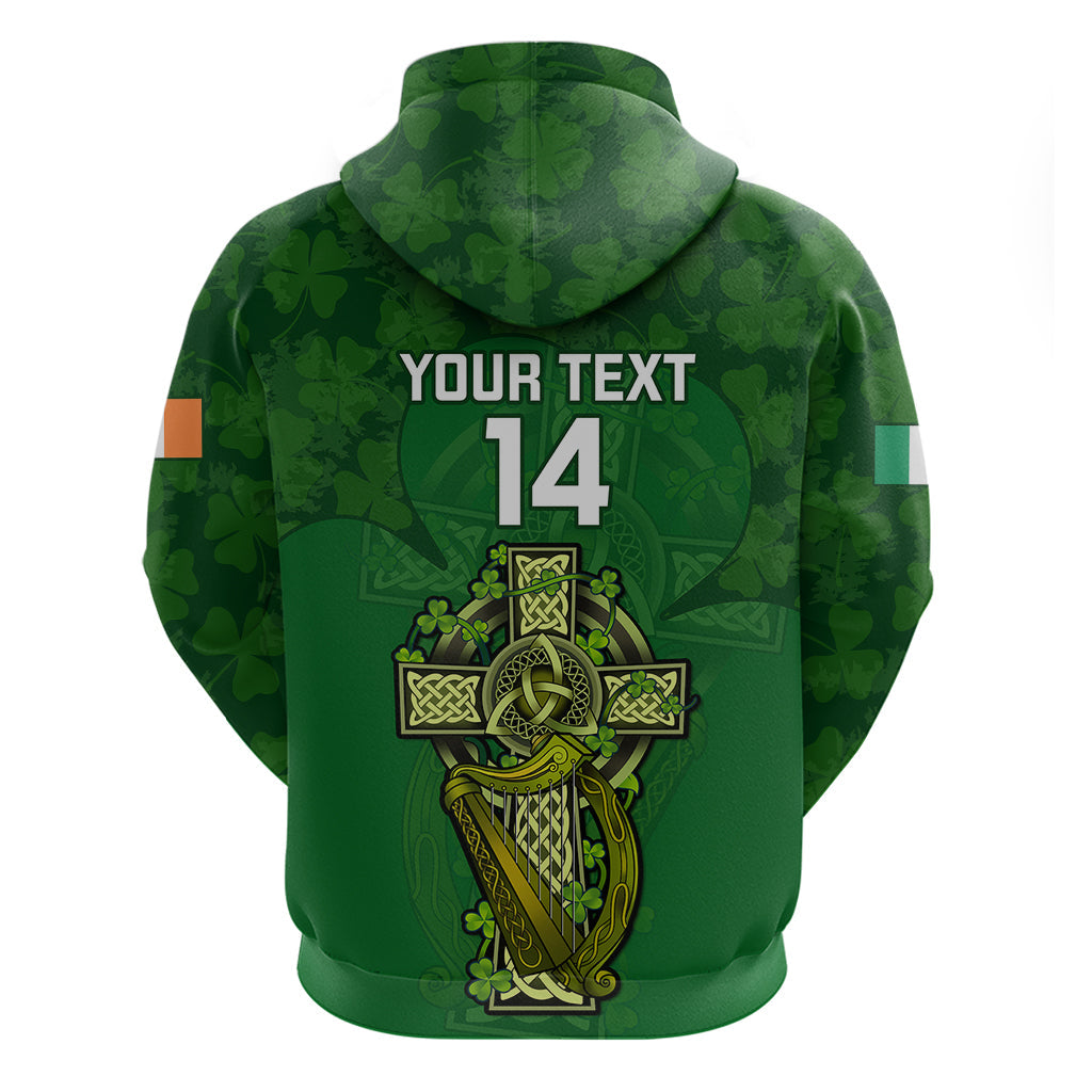 Custom Ireland Rugby Hoodie 2023 Word Cup Celtic Cross Go Champions Irish LT14