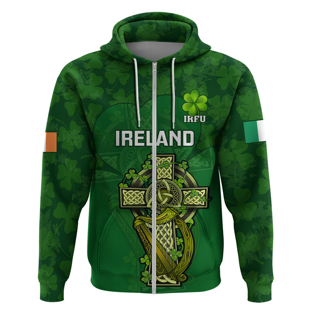 Custom Ireland Rugby Hoodie 2023 Word Cup Celtic Cross Go Champions Irish LT14