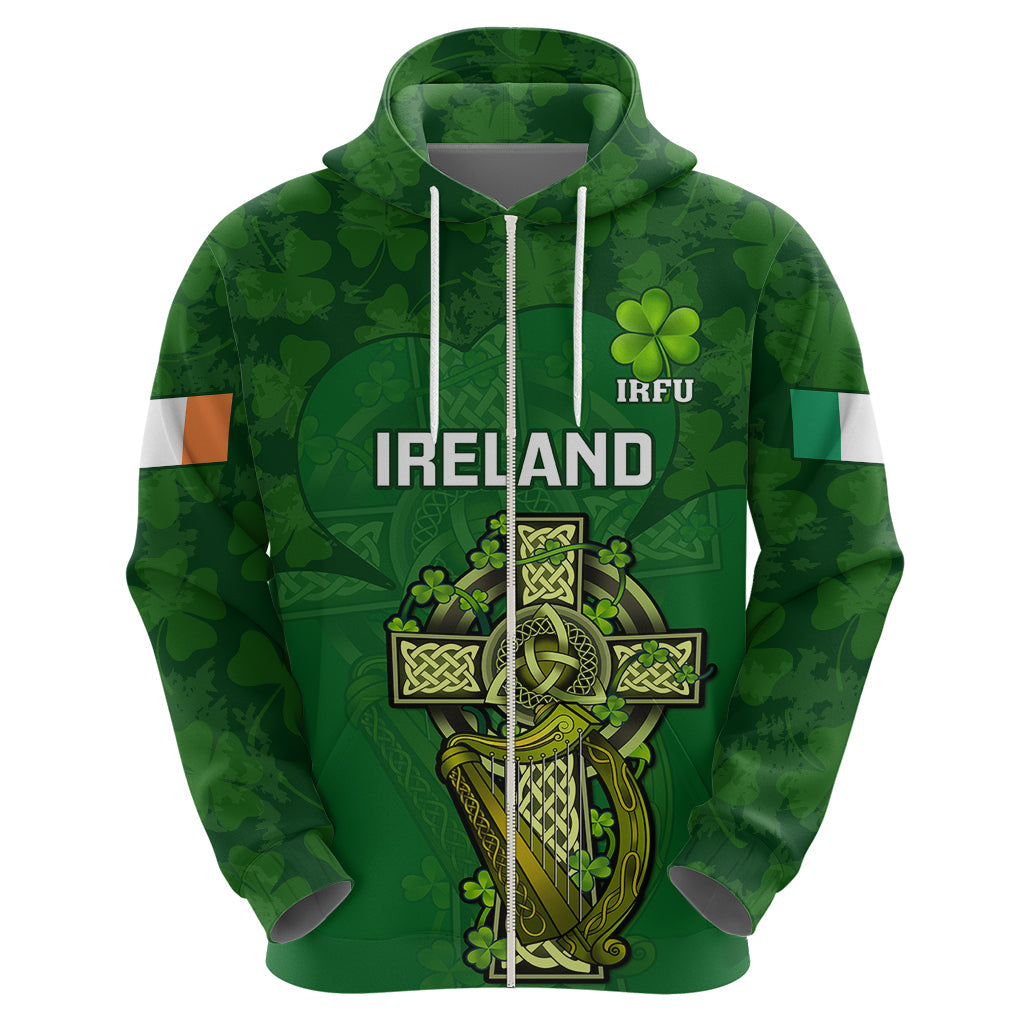 Custom Ireland Rugby Hoodie 2023 Word Cup Celtic Cross Go Champions Irish LT14
