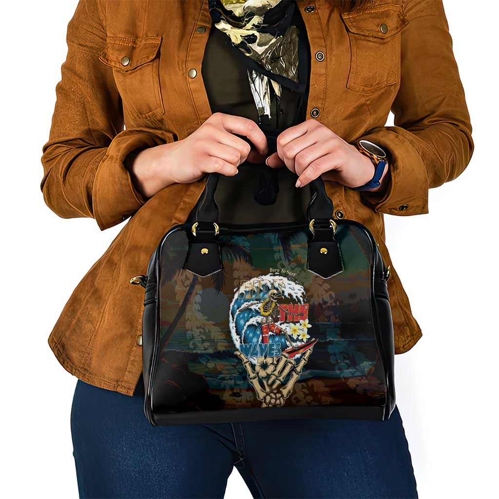 Aloha Hawaii Surfing Skull Shoulder Handbag Shaka Skeleton Ride The Waves LT14