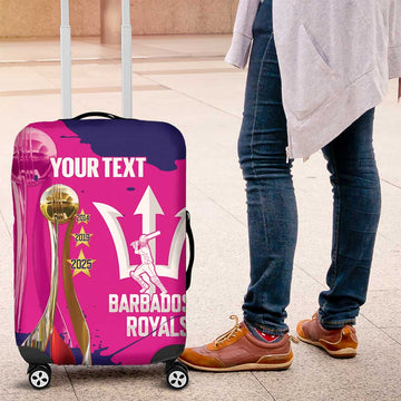 Barbados Royals Cricket Custom Luggage Cover 3rd Champions Trophy Proud - Pink LT14