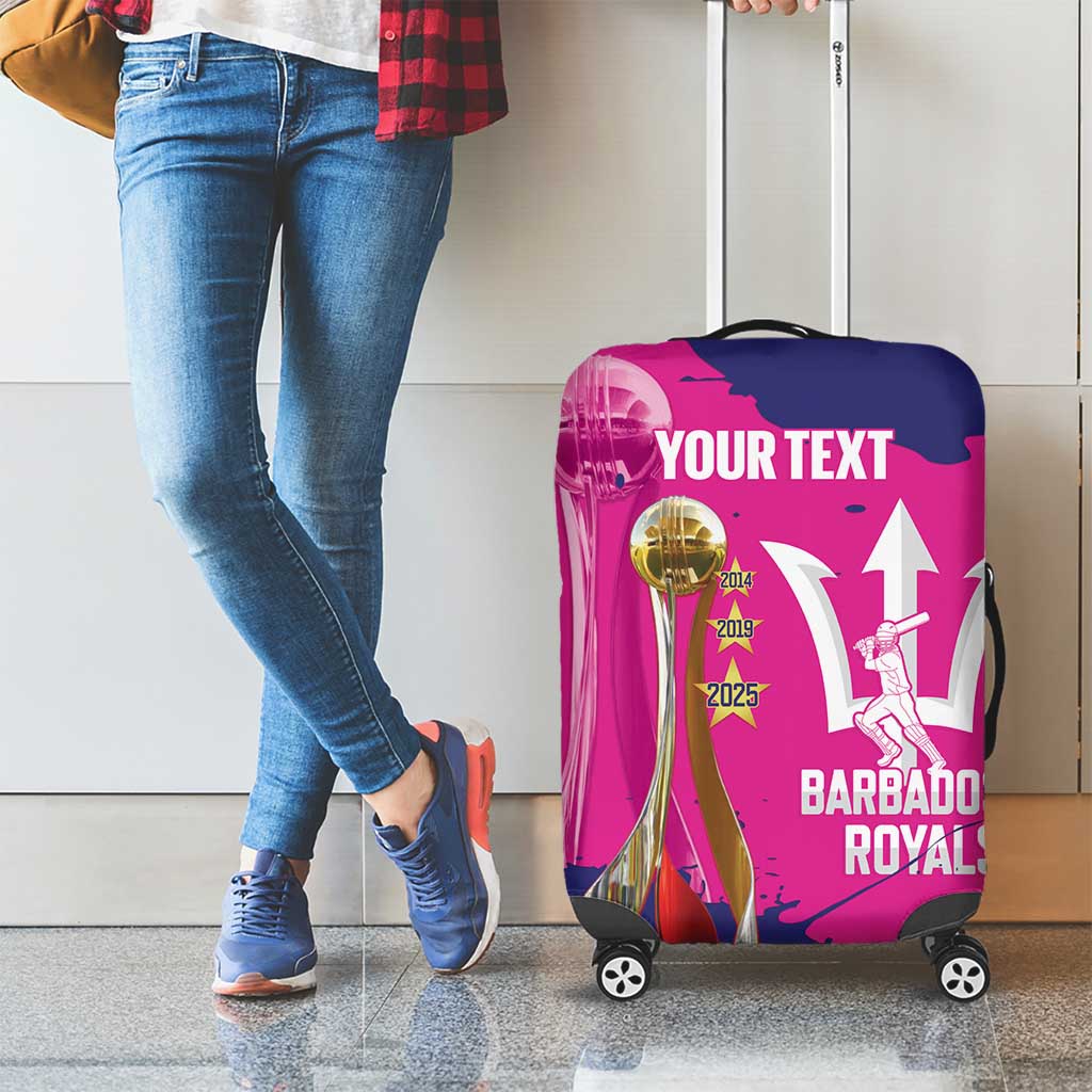 Barbados Royals Cricket Custom Luggage Cover 3rd Champions Trophy Proud - Pink LT14