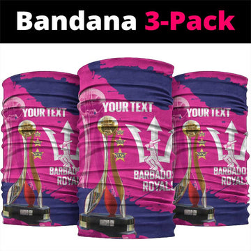 Barbados Royals Cricket Custom Neck Gaiter 3rd Champions Trophy Proud - Pink LT14
