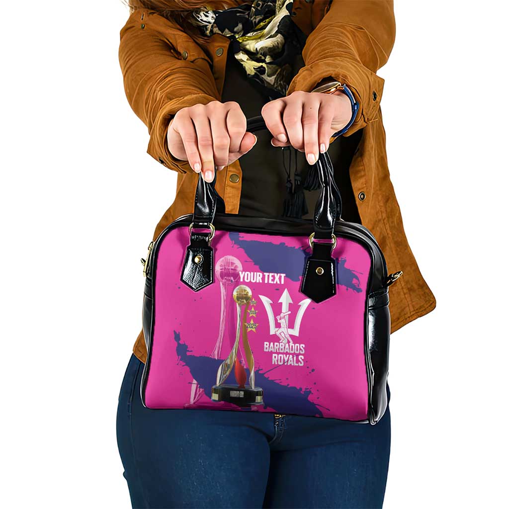 Barbados Royals Cricket Custom Shoulder Handbag 3rd Champions Trophy Proud - Pink LT14