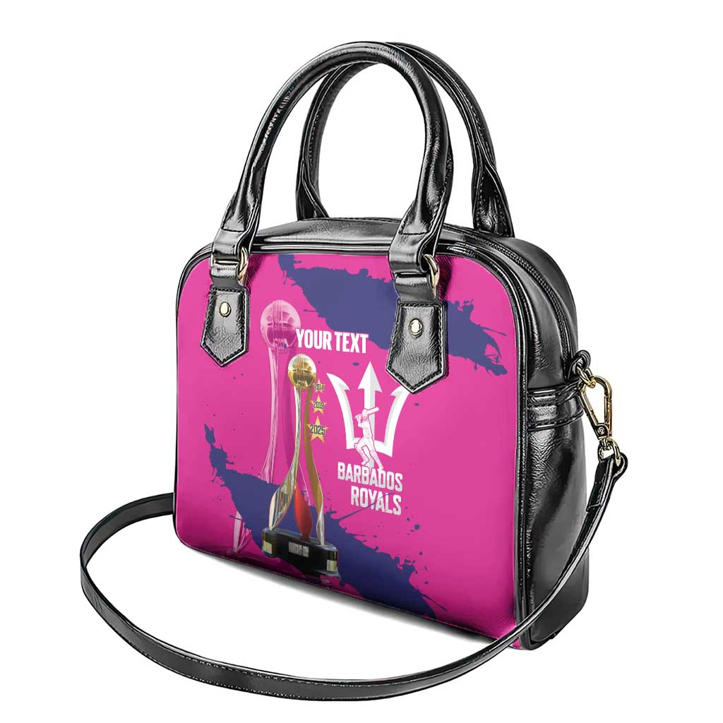 Barbados Royals Cricket Custom Shoulder Handbag 3rd Champions Trophy Proud - Pink LT14