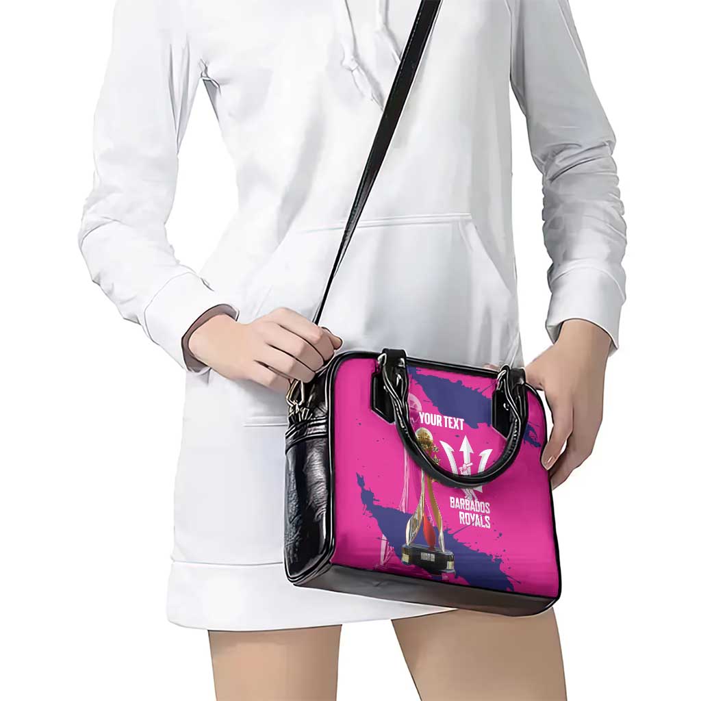 Barbados Royals Cricket Custom Shoulder Handbag 3rd Champions Trophy Proud - Pink LT14