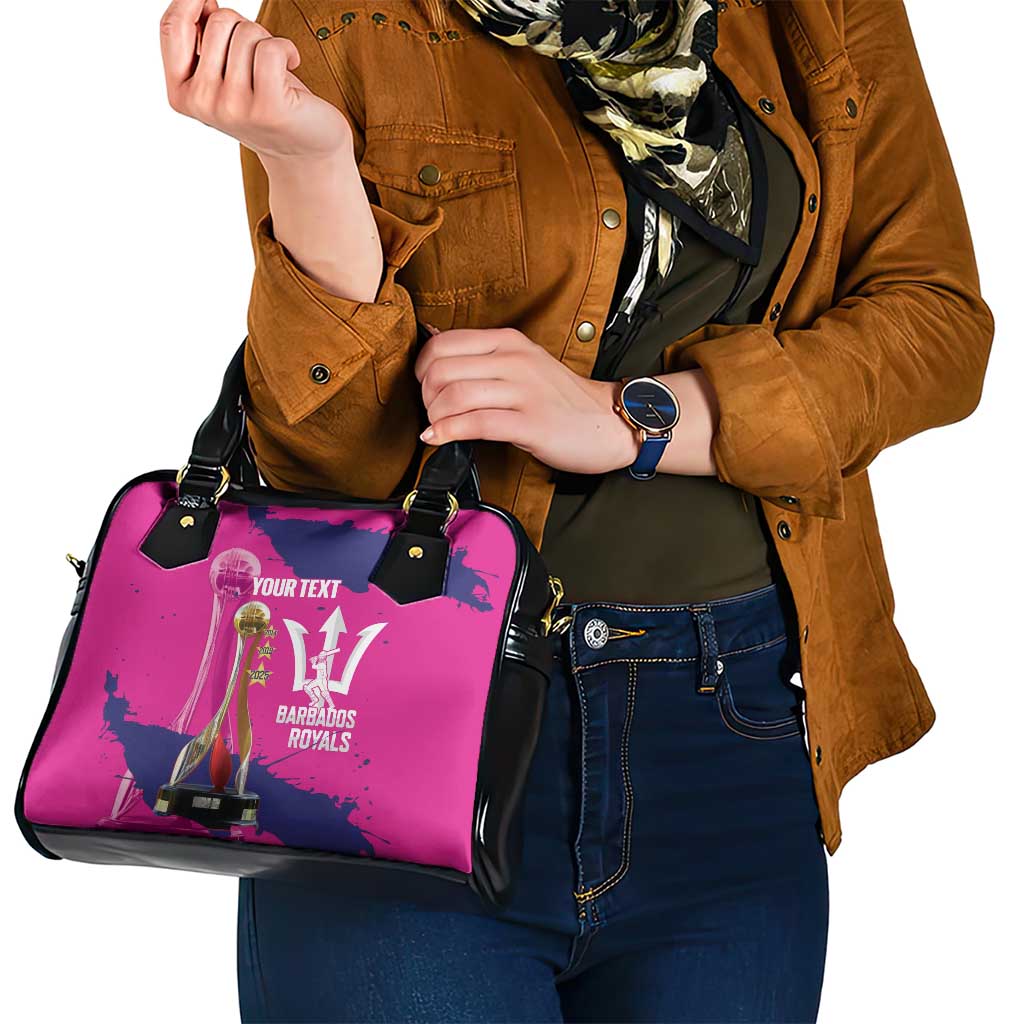 Barbados Royals Cricket Custom Shoulder Handbag 3rd Champions Trophy Proud - Pink LT14