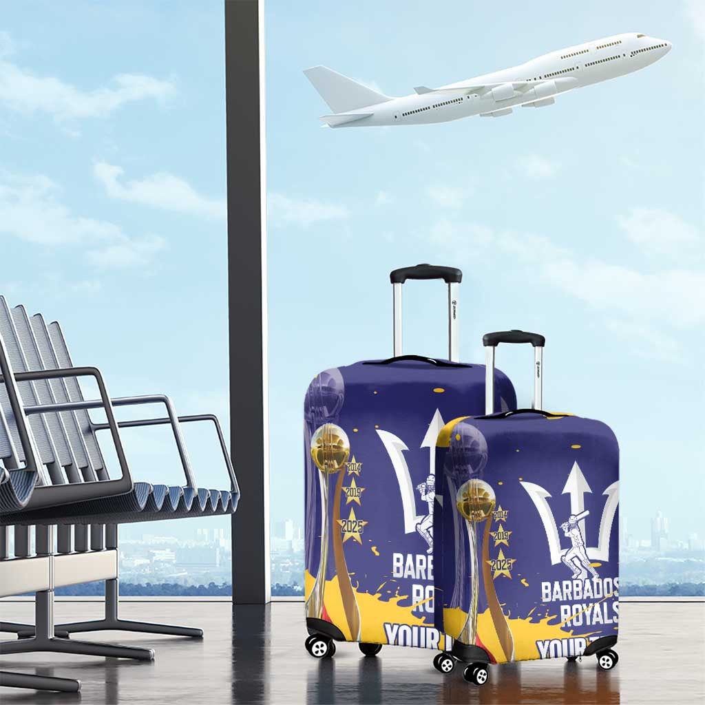 Barbados Royals Cricket Custom Luggage Cover 3rd Champions Trophy Proud - Blue LT14