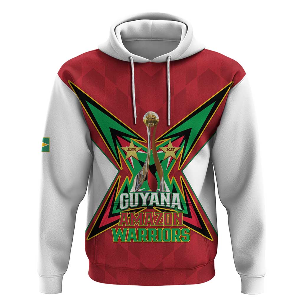 Amazon Warriors Guyana Cricket Custom Hoodie 2025 2nd Champions Proud LT14