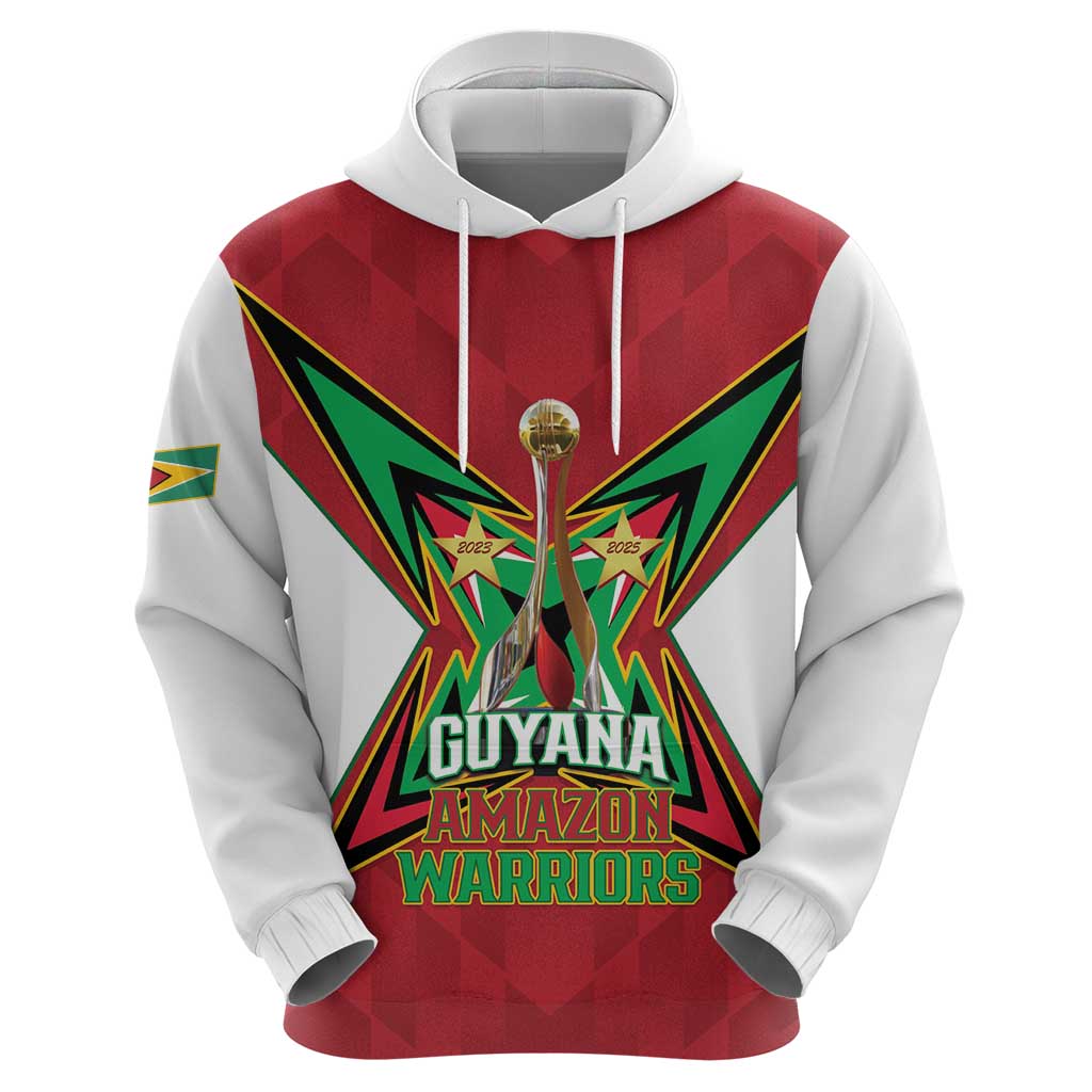 Amazon Warriors Guyana Cricket Custom Hoodie 2025 2nd Champions Proud LT14