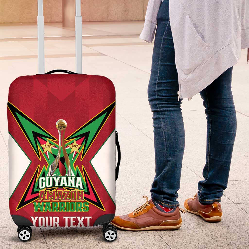Amazon Warriors Guyana Cricket Custom Luggage Cover 2025 2nd Champions Proud LT14