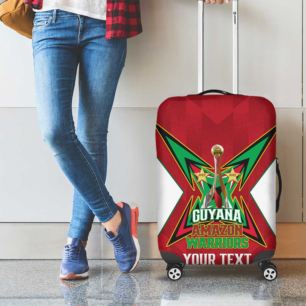 Amazon Warriors Guyana Cricket Custom Luggage Cover 2025 2nd Champions Proud LT14