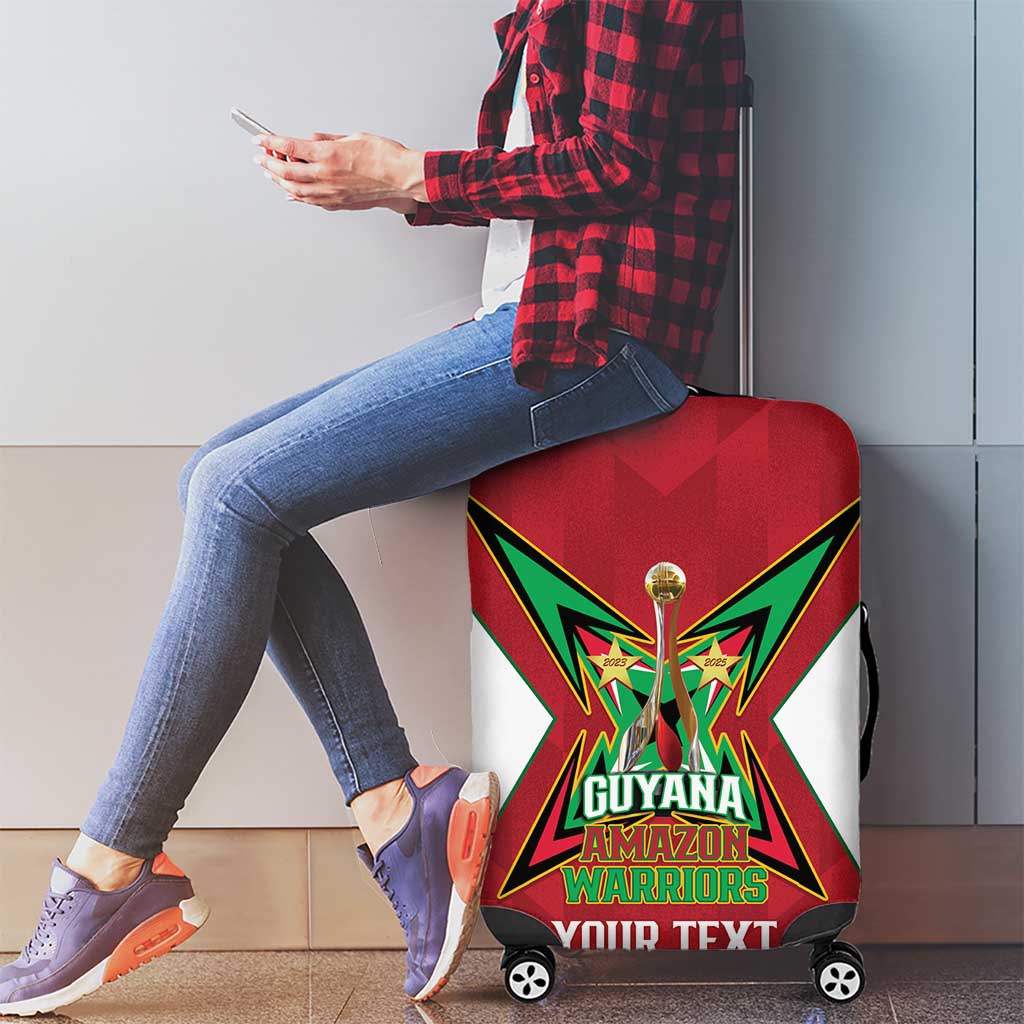 Amazon Warriors Guyana Cricket Custom Luggage Cover 2025 2nd Champions Proud LT14