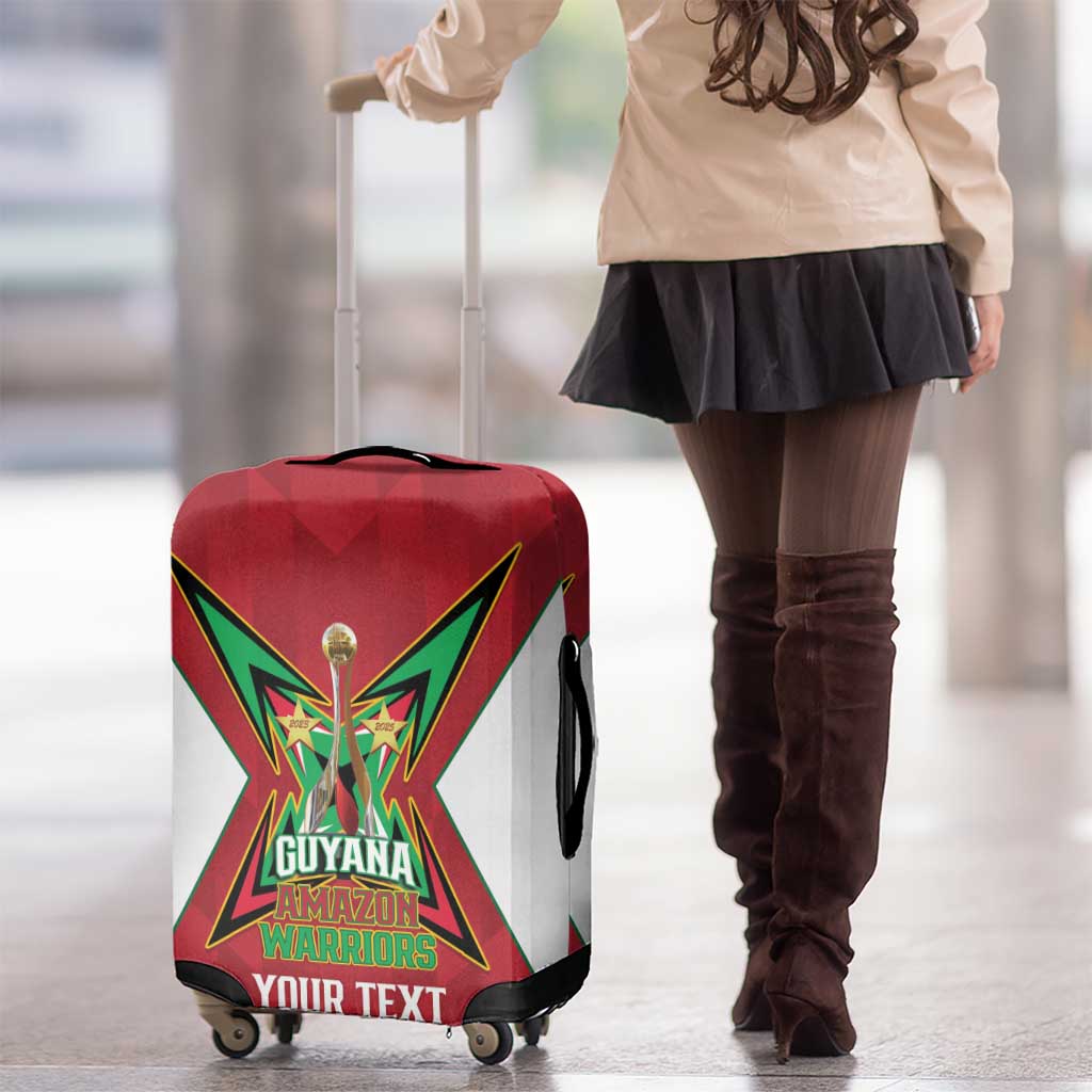 Amazon Warriors Guyana Cricket Custom Luggage Cover 2025 2nd Champions Proud LT14