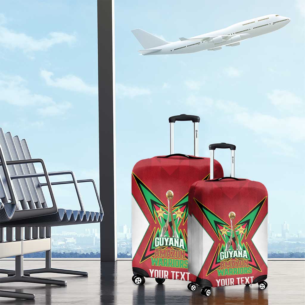 Amazon Warriors Guyana Cricket Custom Luggage Cover 2025 2nd Champions Proud LT14
