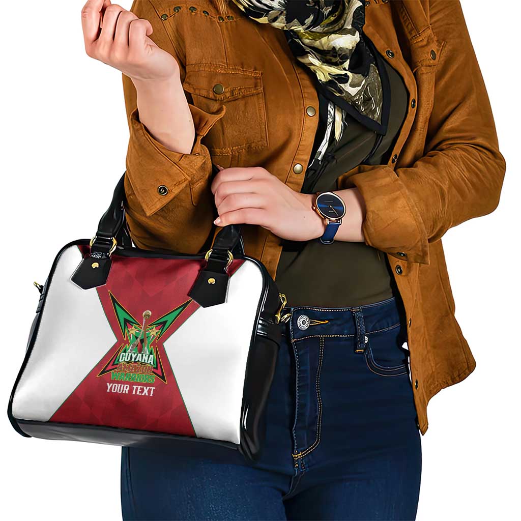 Amazon Warriors Guyana Cricket Custom Shoulder Handbag 2025 2nd Champions Proud LT14