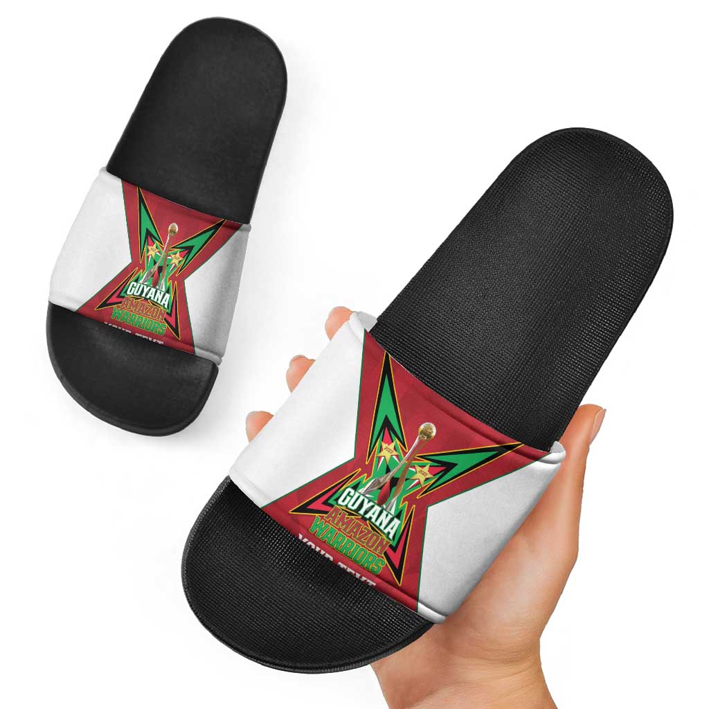 Amazon Warriors Guyana Cricket Custom Slide Sandals 2025 2nd Champions Proud LT14