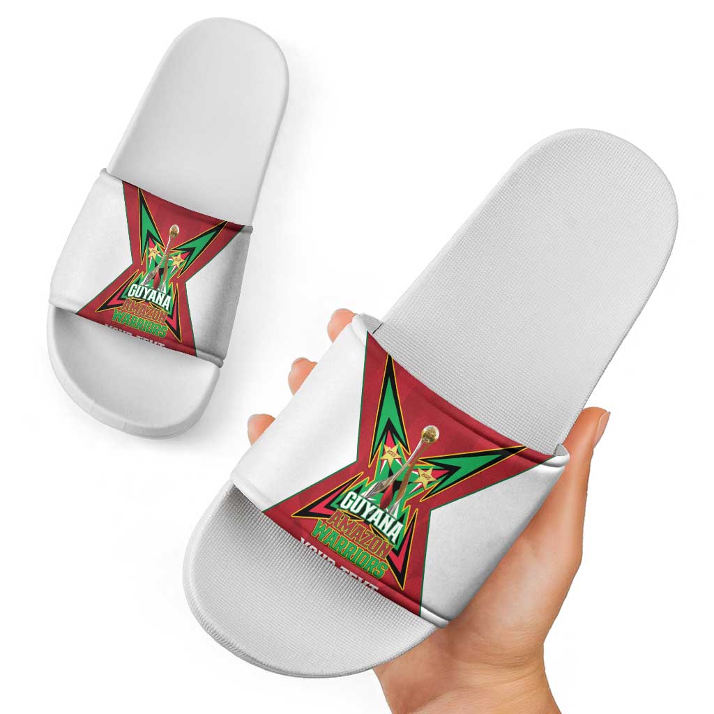 Amazon Warriors Guyana Cricket Custom Slide Sandals 2025 2nd Champions Proud LT14