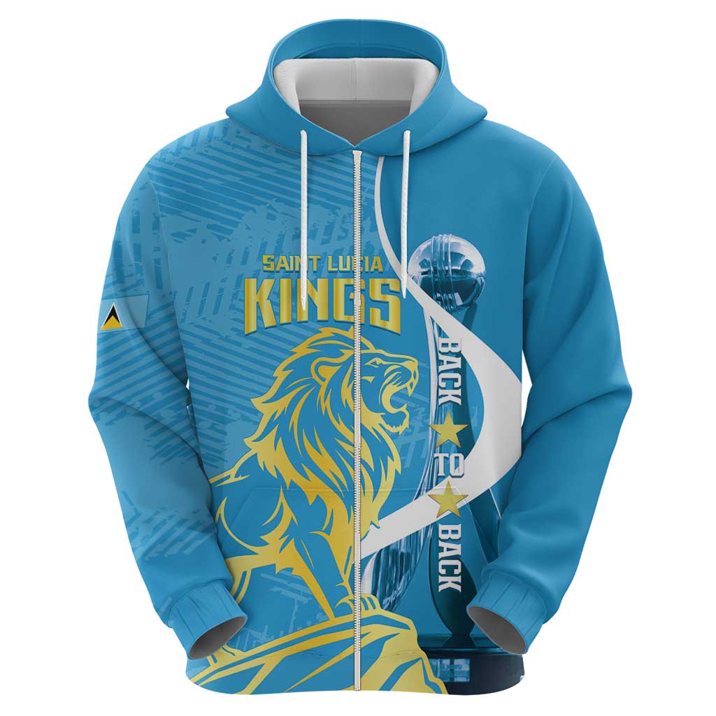 Saint Lucia Kings Cricket Custom Hoodie 2025 2nd Champions Back To Back LT14