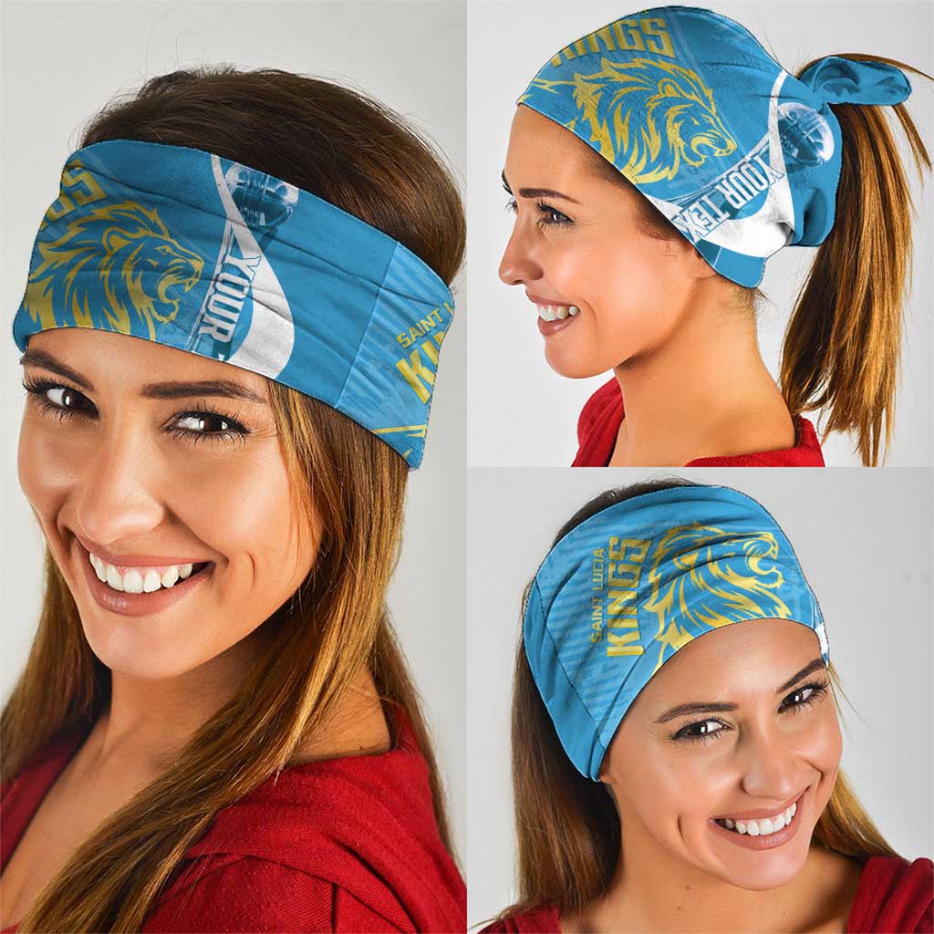 Saint Lucia Kings Cricket Custom Neck Gaiter 2025 2nd Champions Back To Back LT14
