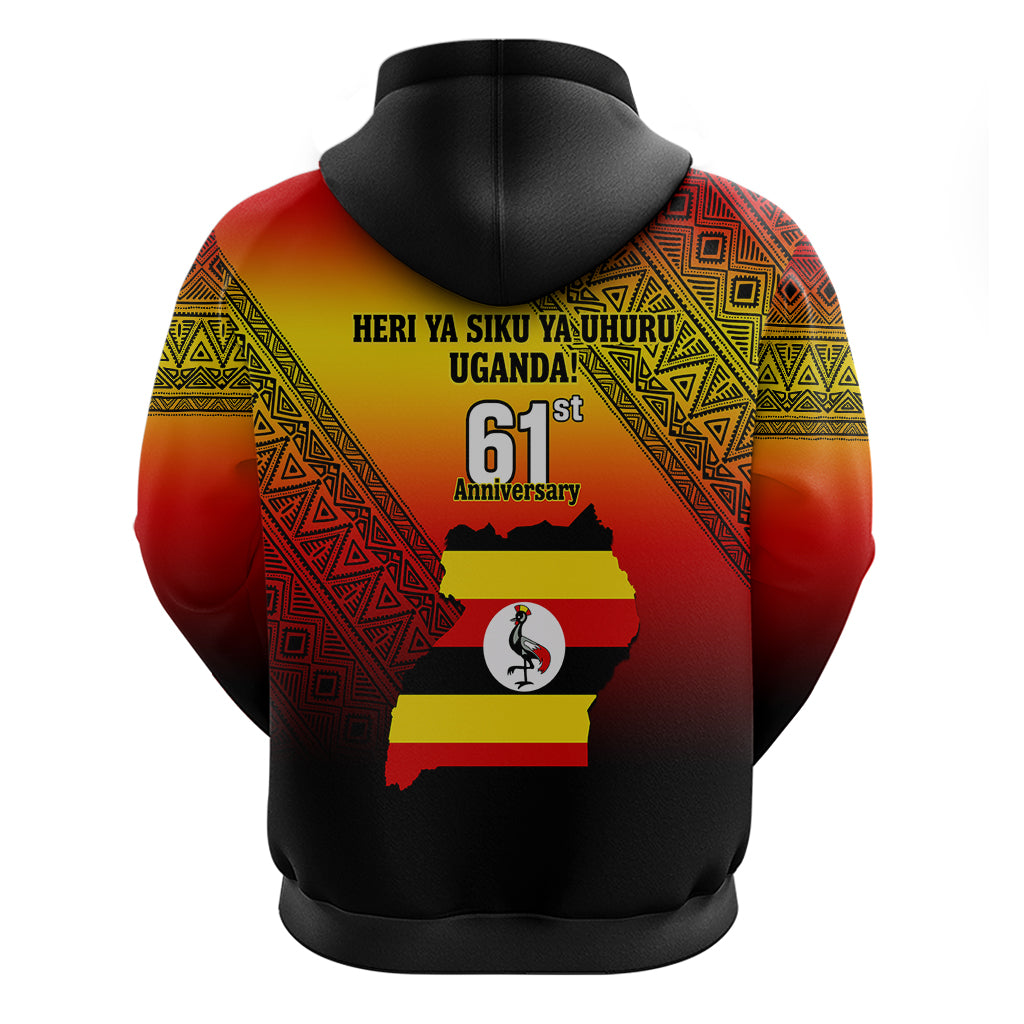 Uganda Independence Day Hoodie Jamhuri ya Uganda Happy 61st Anniversary LT14