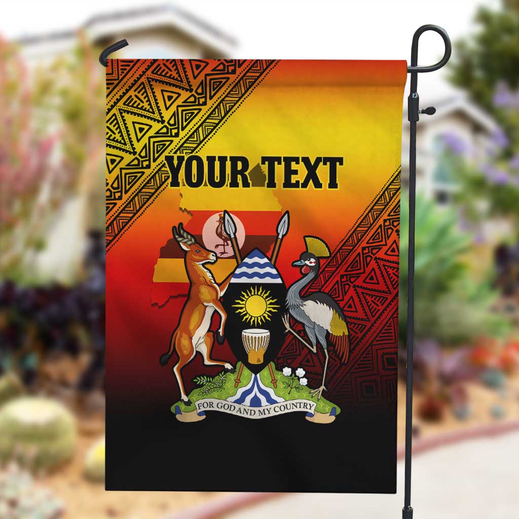 Personalised Uganda Independence Day Garden Flag Jamhuri ya Uganda Coat Of Arms LT14