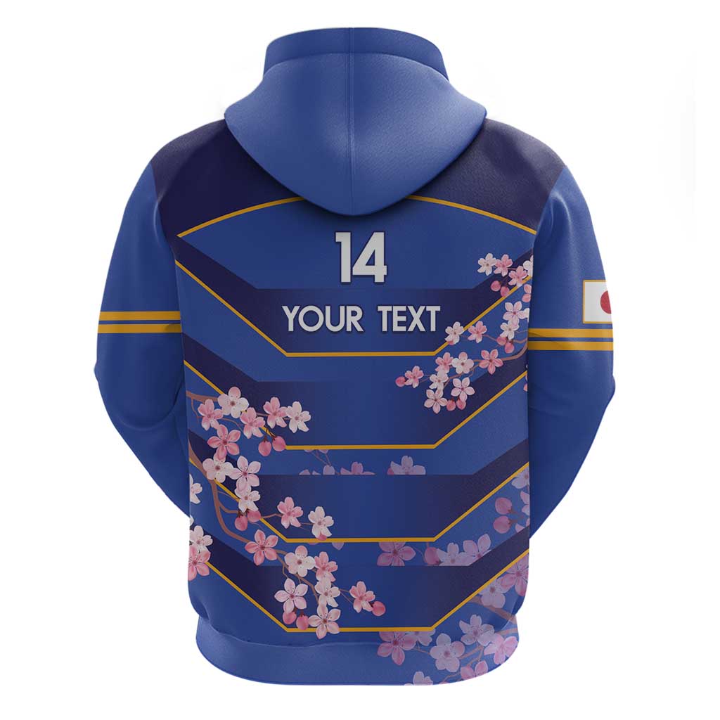 Custom Japan Rugby Hoodie Go Brave Blossoms LT14