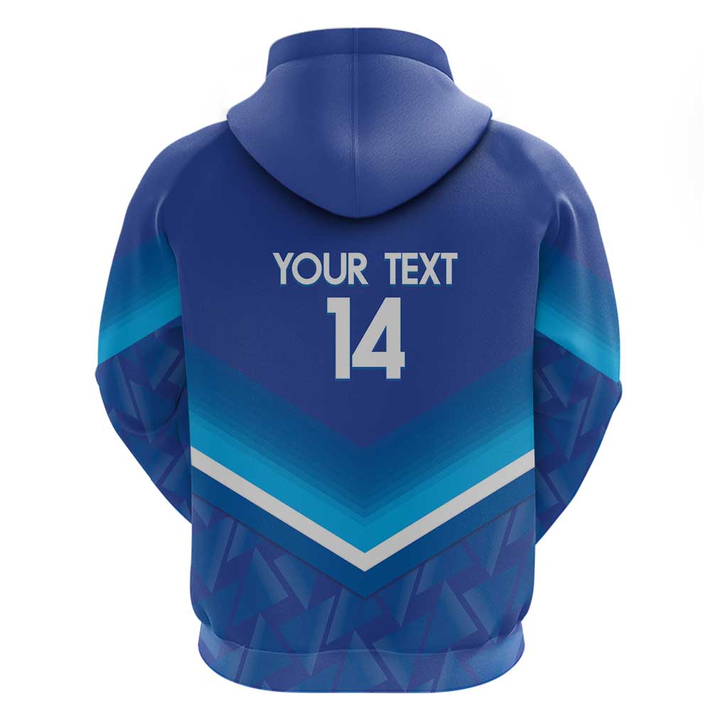 Custom Kuwait Football Hoodie Al-Azraq Sporty Style LT14