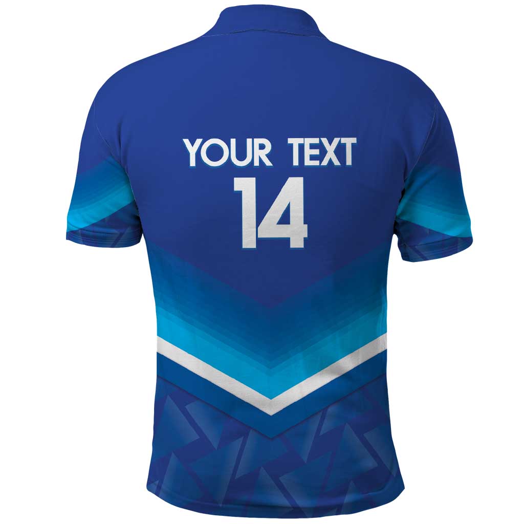 Custom Kuwait Football Polo Shirt Al-Azraq Sporty Style LT14