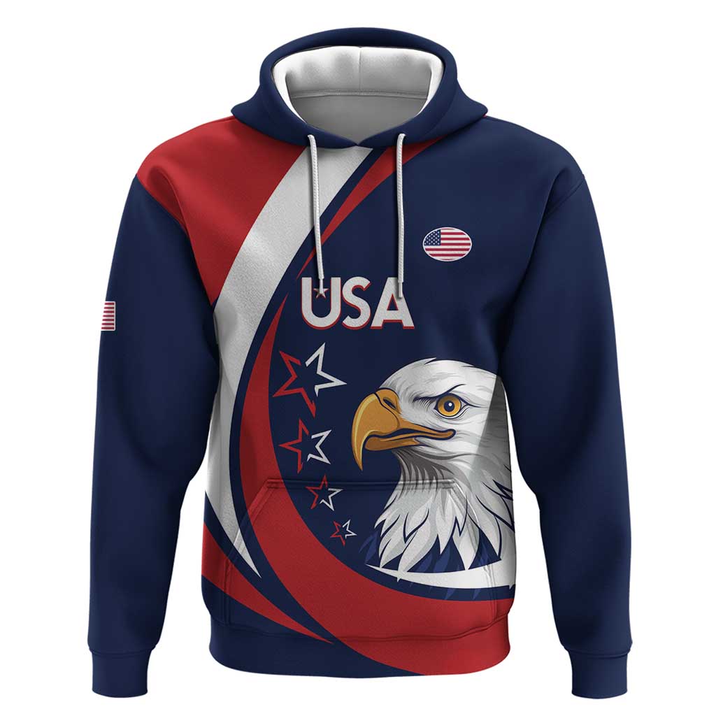 Custom USA Rugby Hoodie Go Eagles Sporty Style LT14