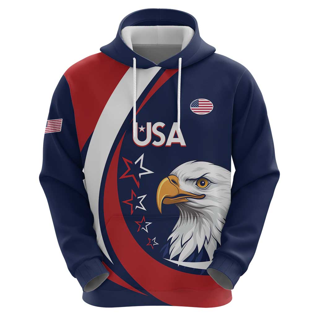 Custom USA Rugby Hoodie Go Eagles Sporty Style LT14