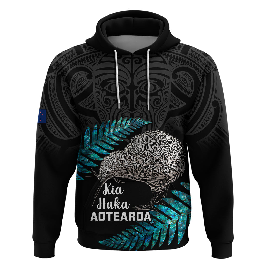 Custom New Zealand Silver Fern Rugby Hoodie Pacific 2023 Kia Haka Kiwis With Maori Ta Moko LT14