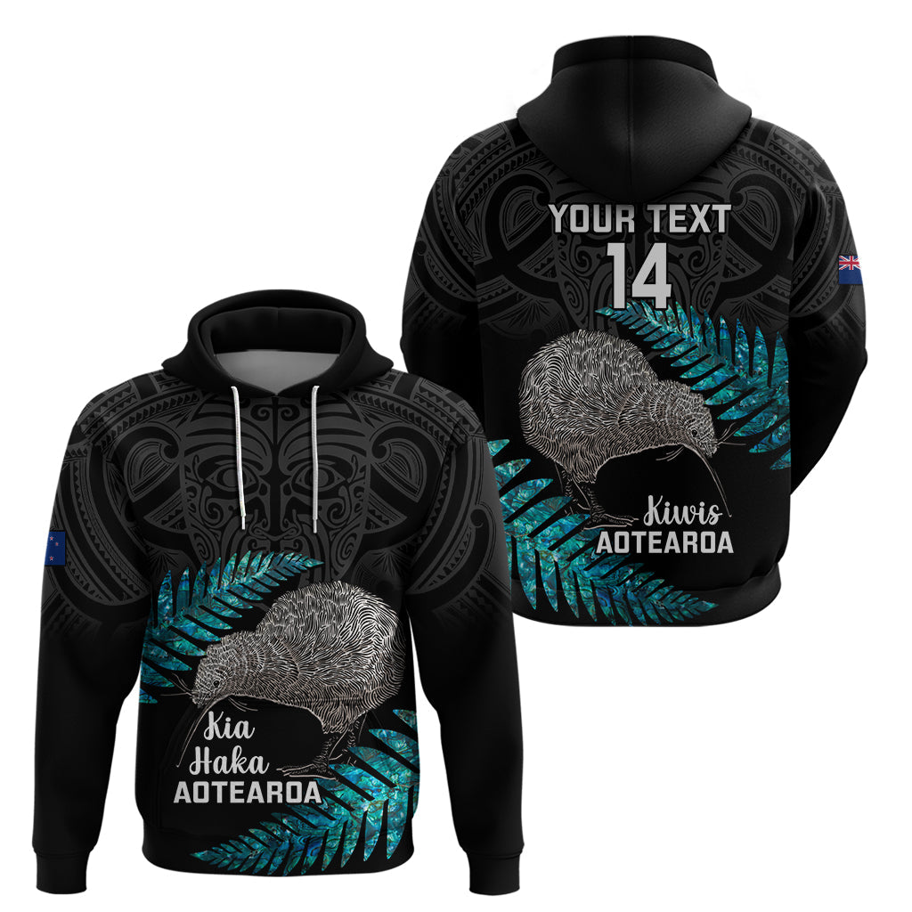 Custom New Zealand Silver Fern Rugby Hoodie Pacific 2023 Kia Haka Kiwis With Maori Ta Moko LT14