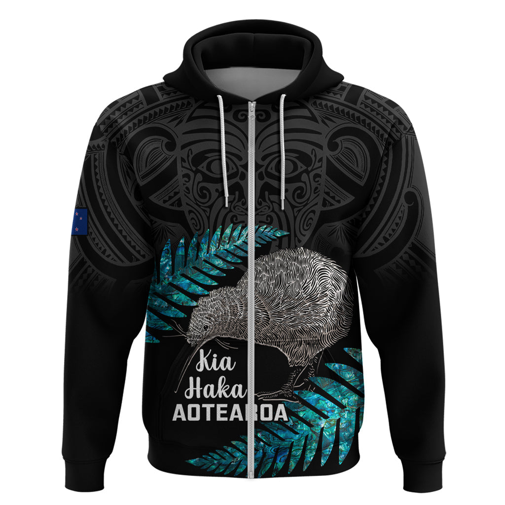 Custom New Zealand Silver Fern Rugby Hoodie Pacific 2023 Kia Haka Kiwis With Maori Ta Moko LT14