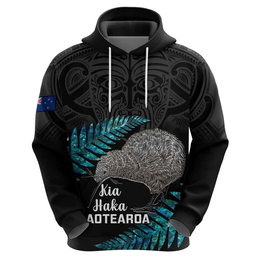 Custom New Zealand Silver Fern Rugby Hoodie Pacific 2023 Kia Haka Kiwis With Maori Ta Moko LT14