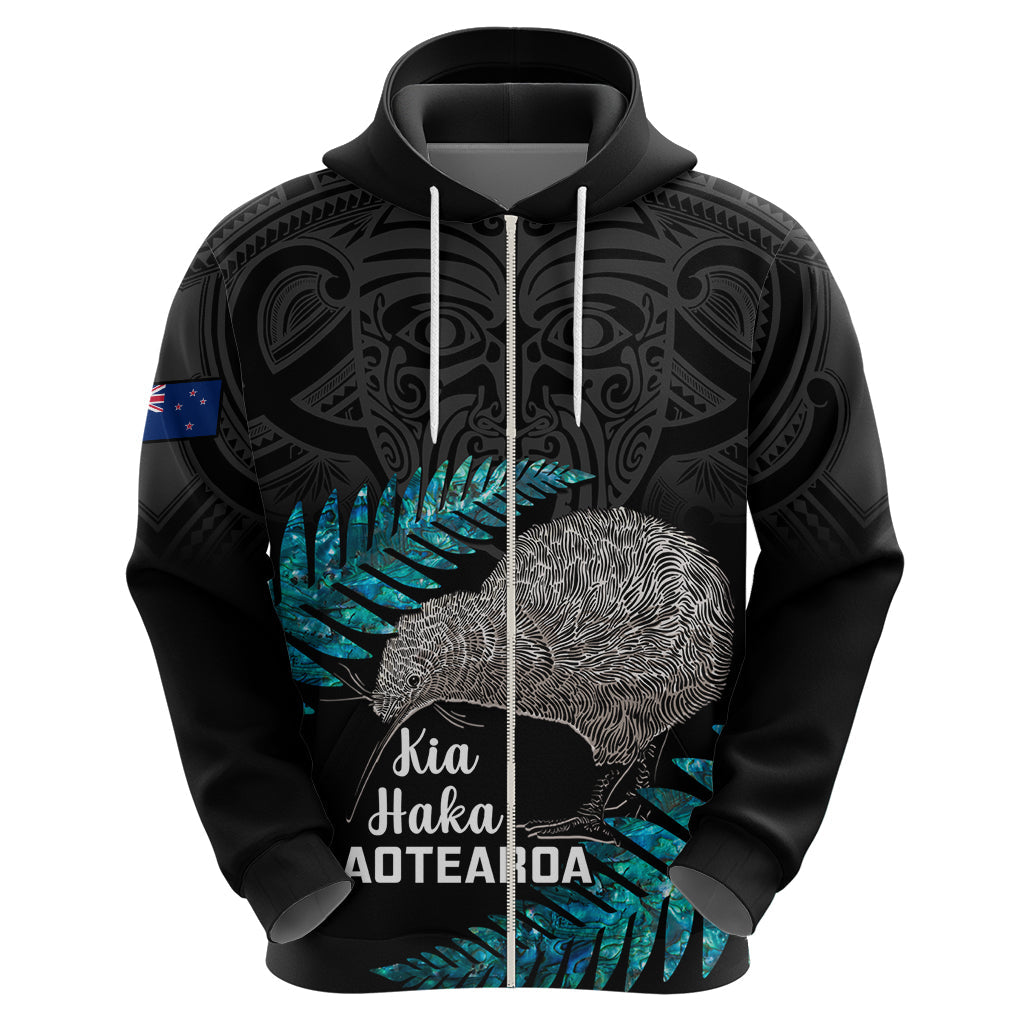 Custom New Zealand Silver Fern Rugby Hoodie Pacific 2023 Kia Haka Kiwis With Maori Ta Moko LT14