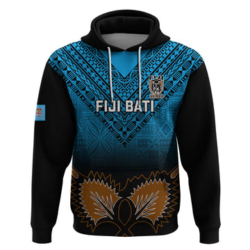 Custom Fiji Tapa Rugby Hoodie Pacific 2023 Go Fijian Bati LT14