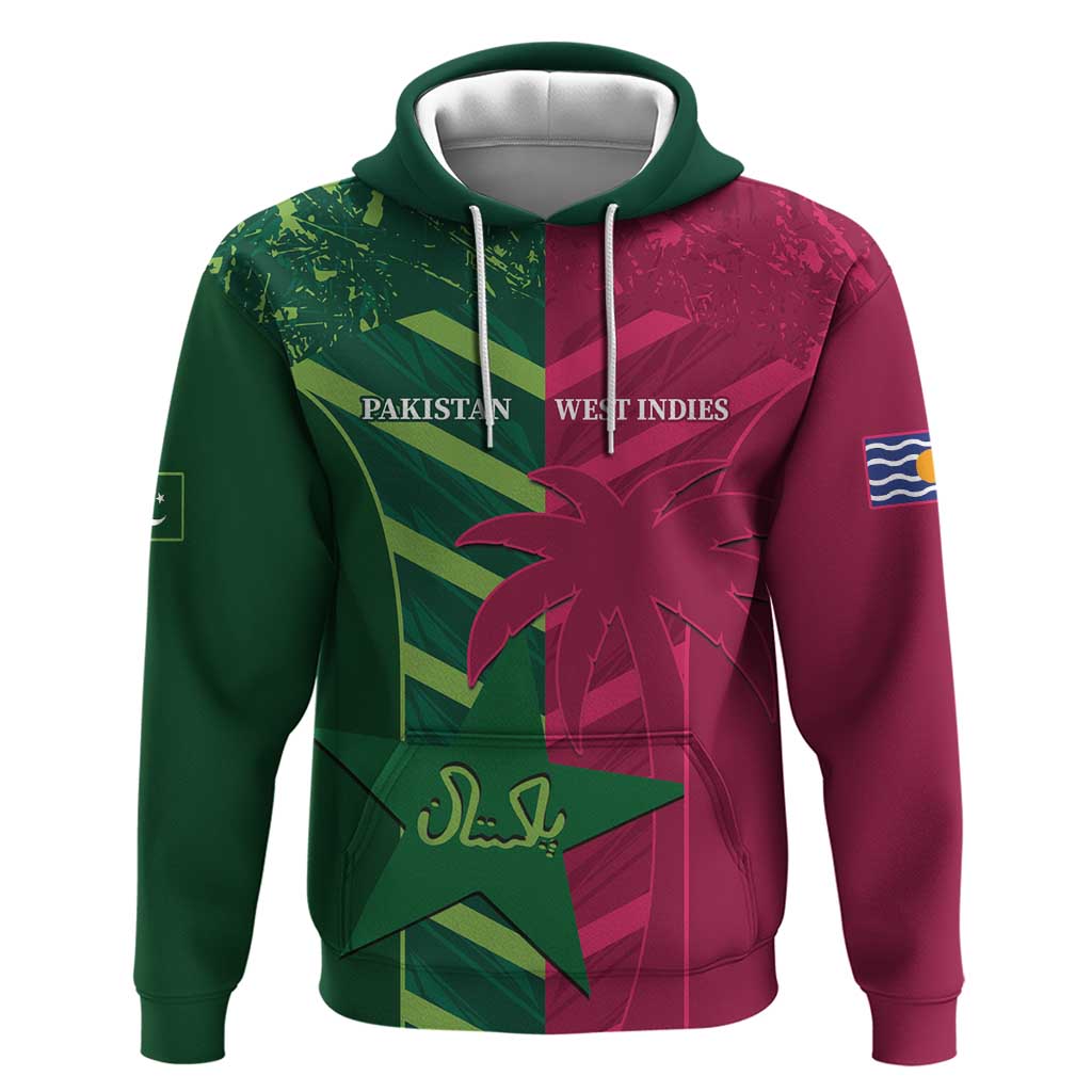 Custom West Indies And Pakistan Cricket Hoodie 2025 Windies Shaheens Together LT14