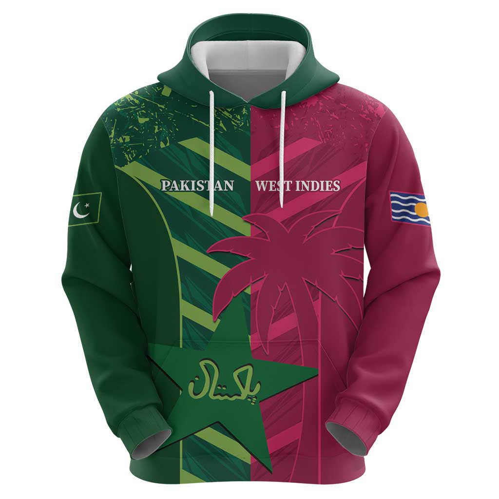 Custom West Indies And Pakistan Cricket Hoodie 2025 Windies Shaheens Together LT14
