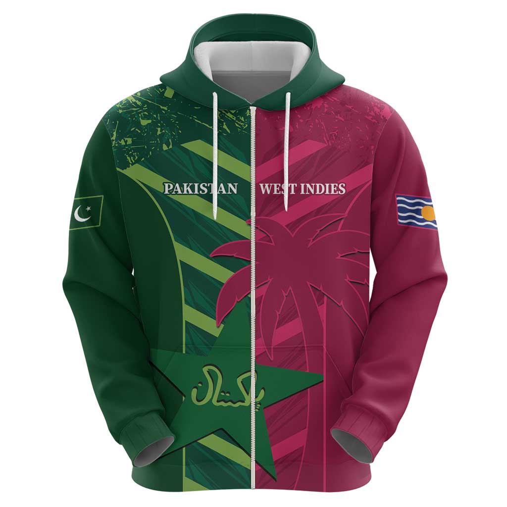 Custom West Indies And Pakistan Cricket Hoodie 2025 Windies Shaheens Together LT14