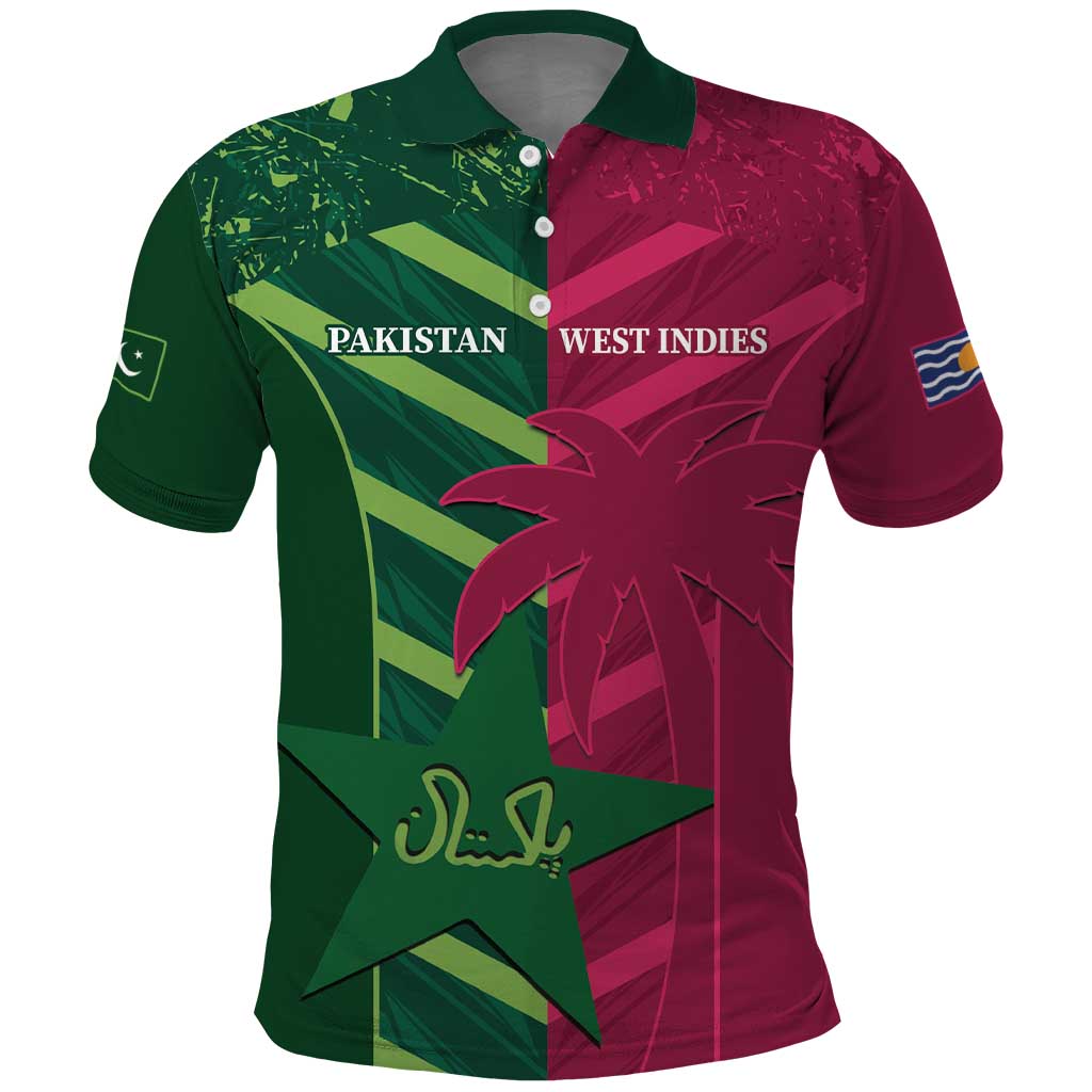 Custom West Indies And Pakistan Cricket Polo Shirt 2025 Windies Shaheens Together LT14