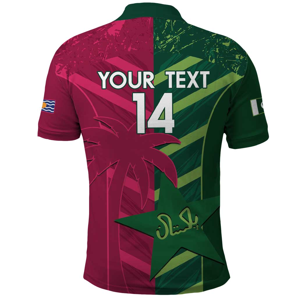 Custom West Indies And Pakistan Cricket Polo Shirt 2025 Windies Shaheens Together LT14