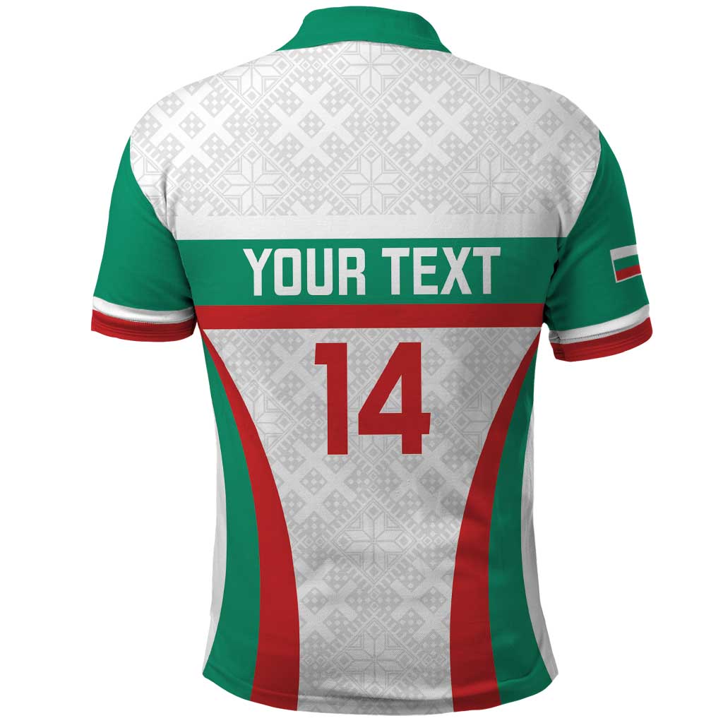 Custom Bulgaria Football Polo Shirt Bulgarian Pattern Sporty Style LT14