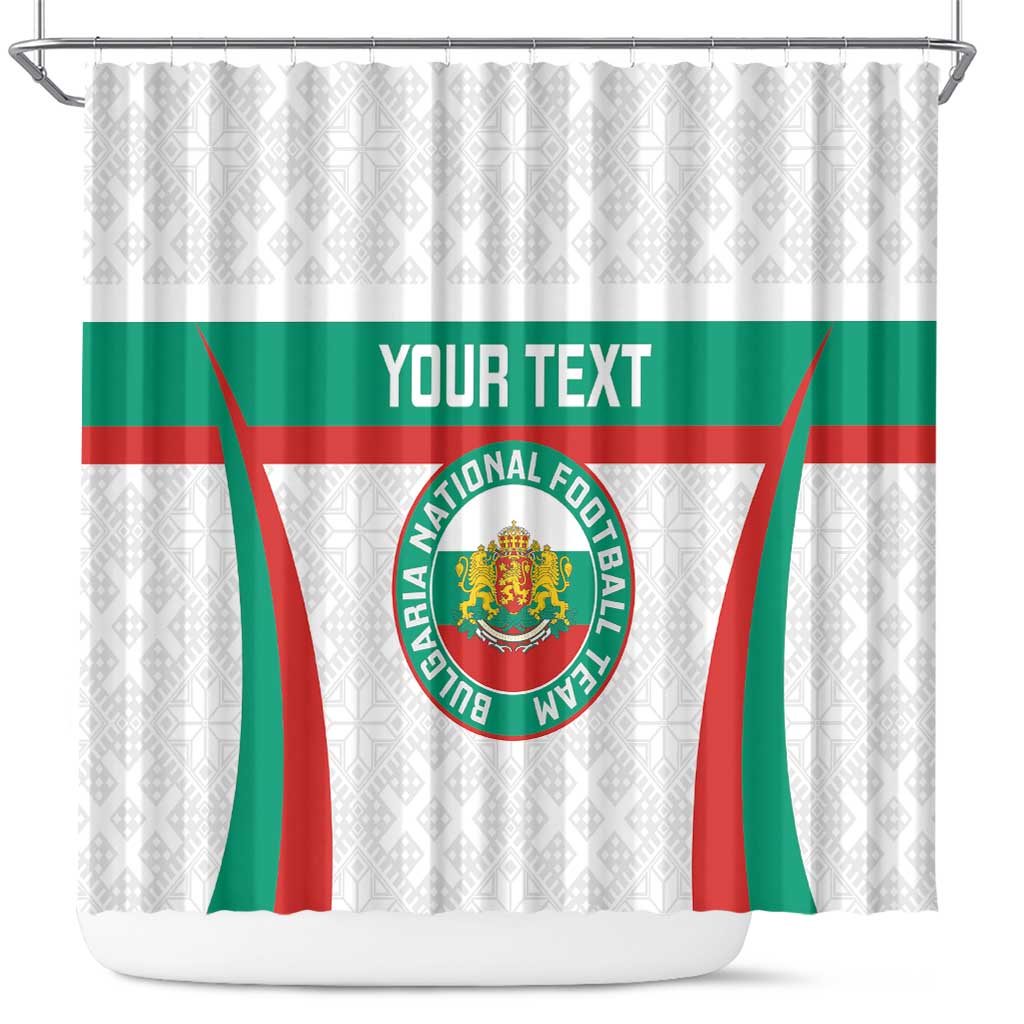 Custom Bulgaria Football Shower Curtain Bulgarian Pattern Sporty Style LT14