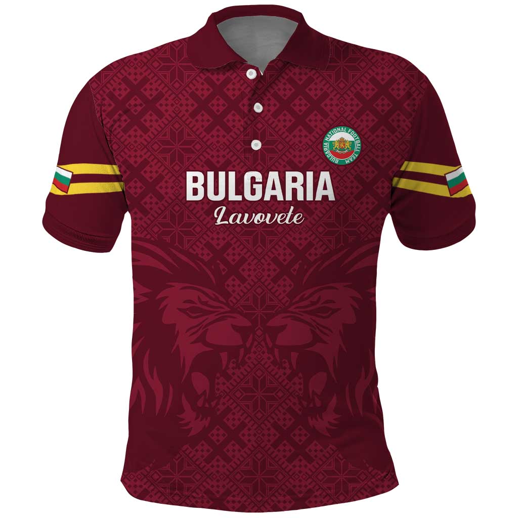 Custom Bulgaria Football Polo Shirt Go Lavovete Bulgarian Pattern LT14