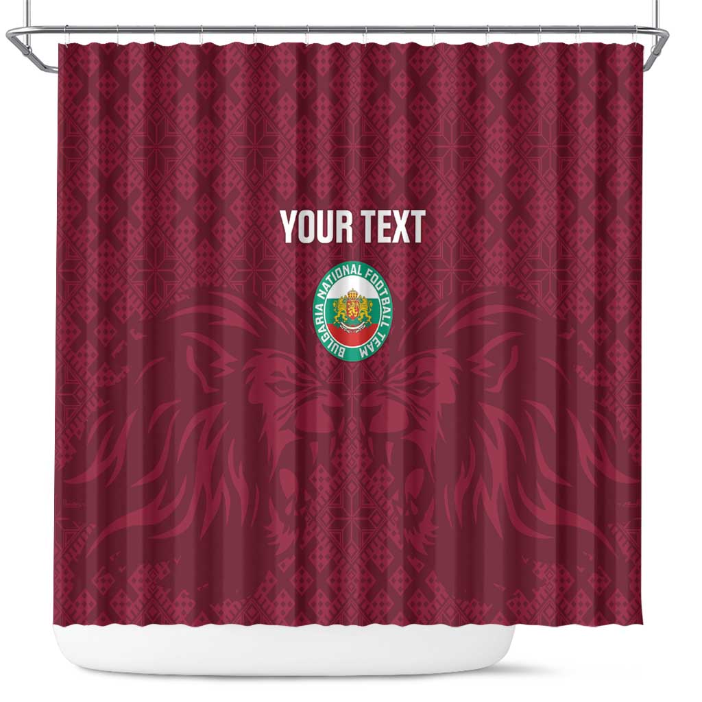 Custom Bulgaria Football Shower Curtain Go Lavovete Bulgarian Pattern LT14